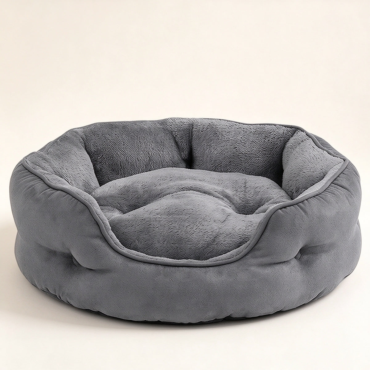 Cozy Calming Pet Bed – Soft Round Bed for Cats & Dogs