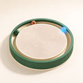 3-in-1 Round Cat Scratcher Bed with Interactive Bell Balls