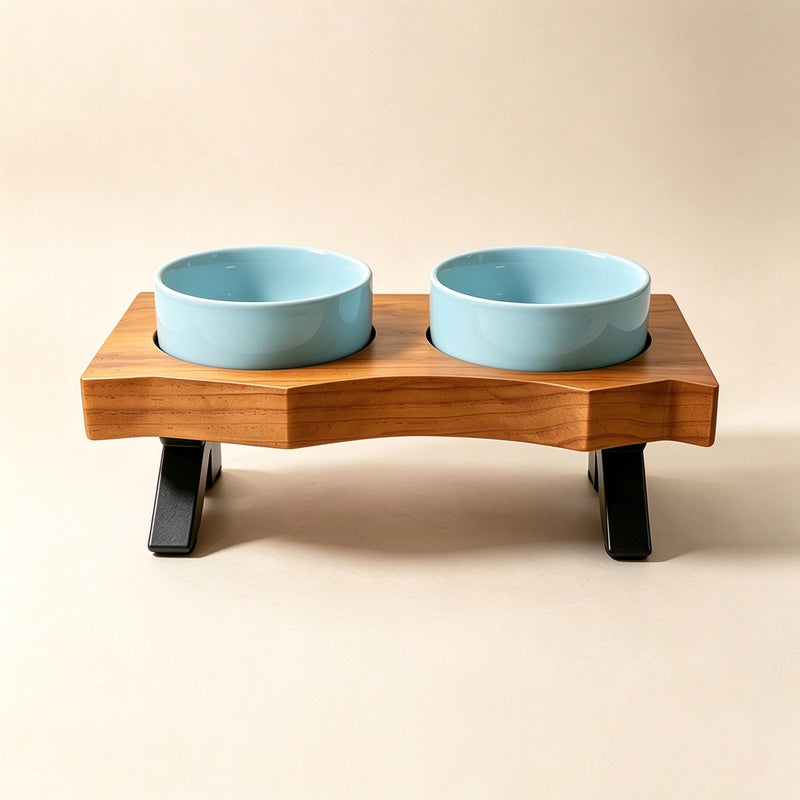 Elevated Ceramic Pet Dining Station