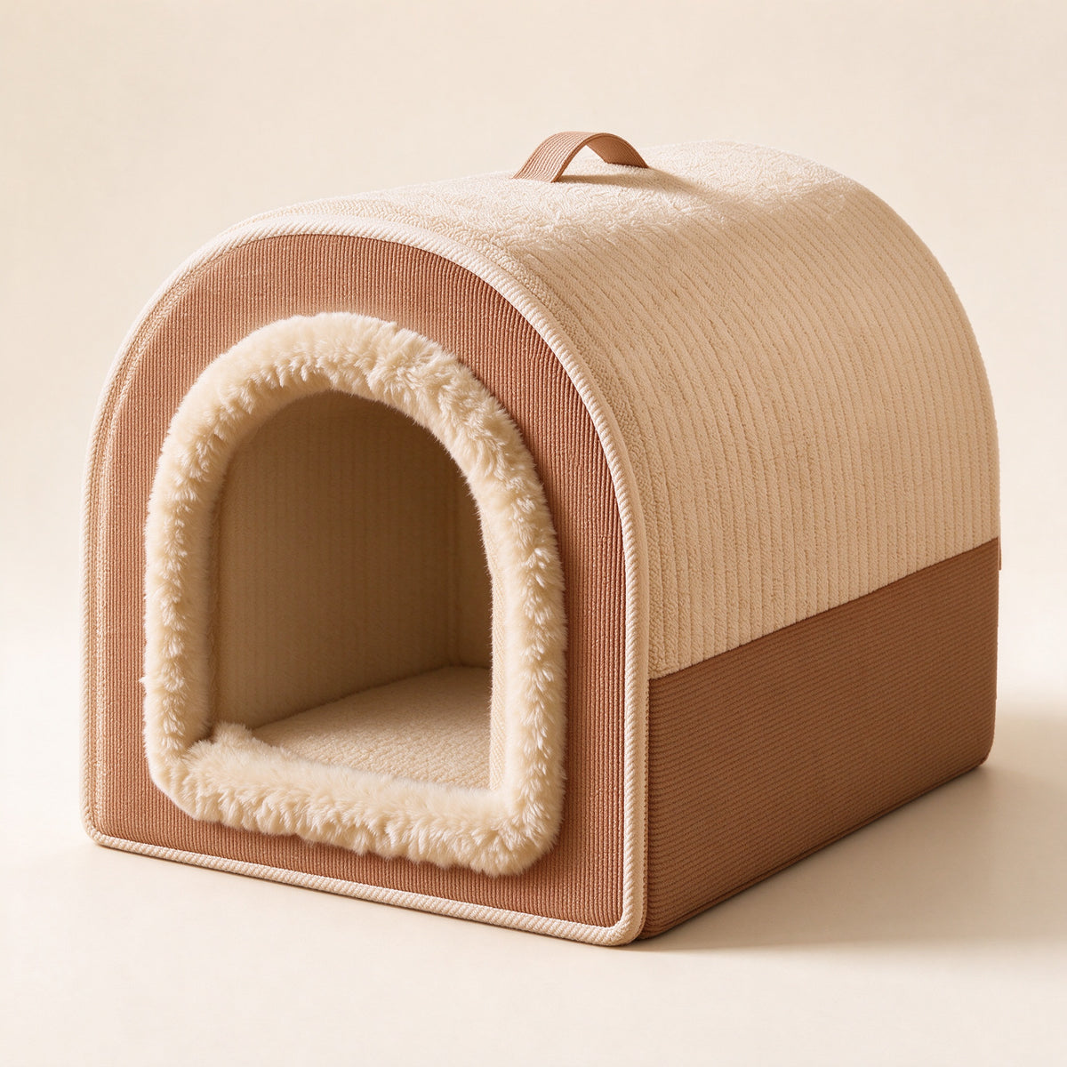 Enclosed Dog Bed with Cozy Cave Design