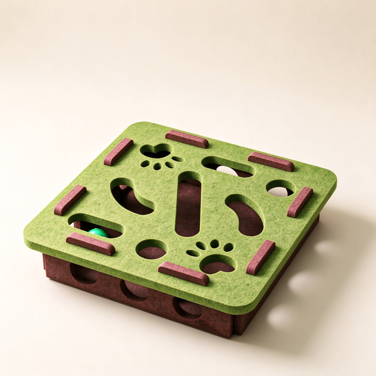 Interactive Cat Puzzle Maze Toy with Bell Balls