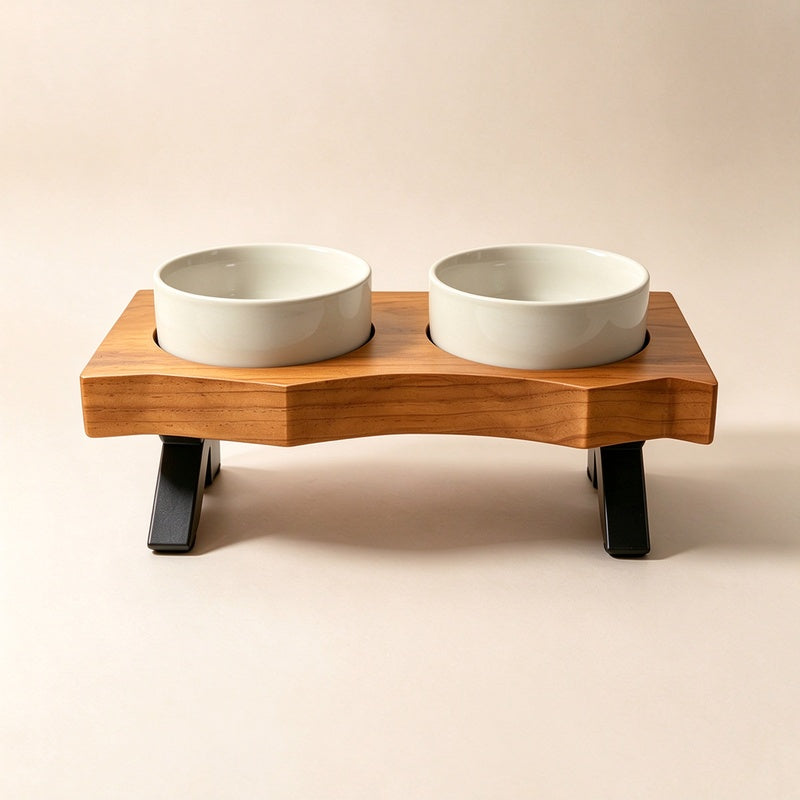 Elevated Ceramic Pet Dining Station