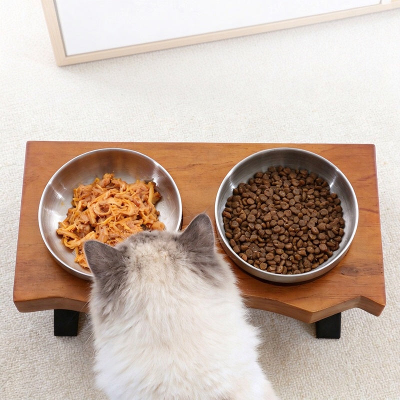 Elevated Ceramic Pet Dining Station