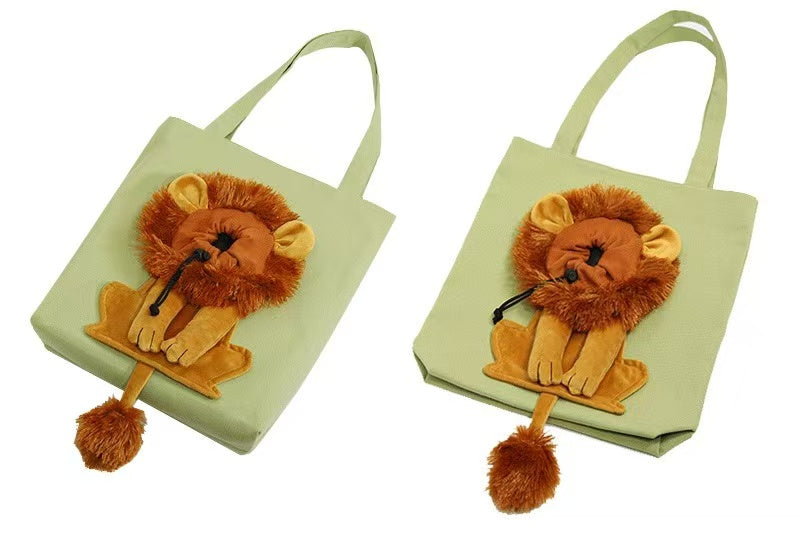 Little Lion Pet Carrier Backpack – Cute Cat & Small Pet Travel Bag