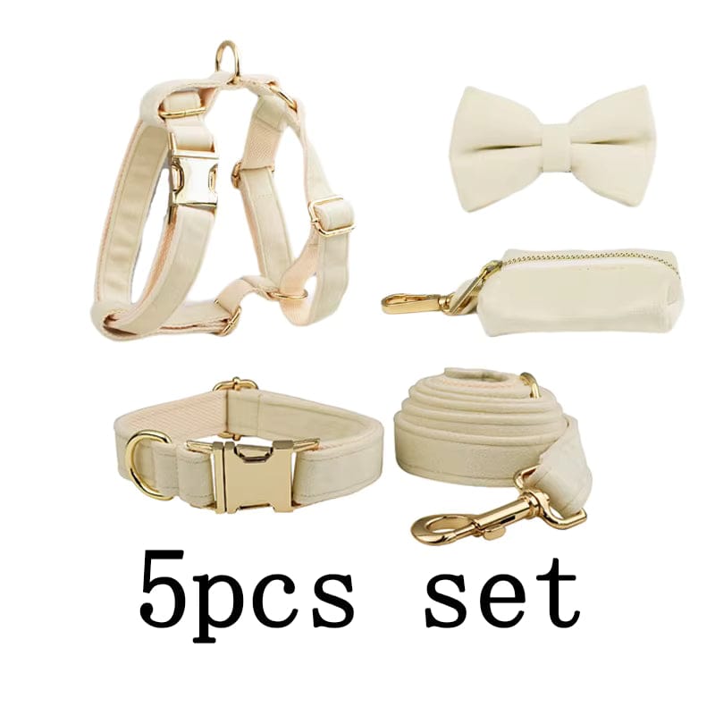 Milky White Velvet Set